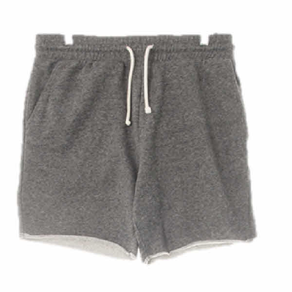 h&m 다크멜란지그레이 면혼방 미드트레이닝숏츠 