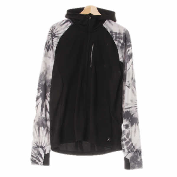 h&m 블랙그레이 라글란소매타이다이후드집업 
