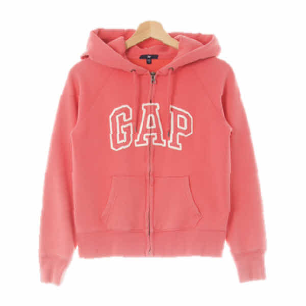gap 핑크플람베 면혼방 빅패치나그랑포켓후드집업 