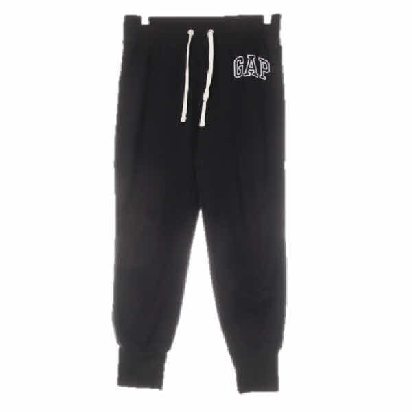 gap 블랙 면혼방 로우빅로고패치조거트레이닝팬츠 