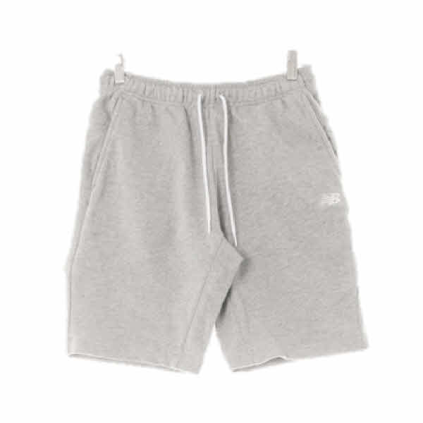 뉴발란스 멜란지그레이 면혼방 자수로고백포켓반바지 