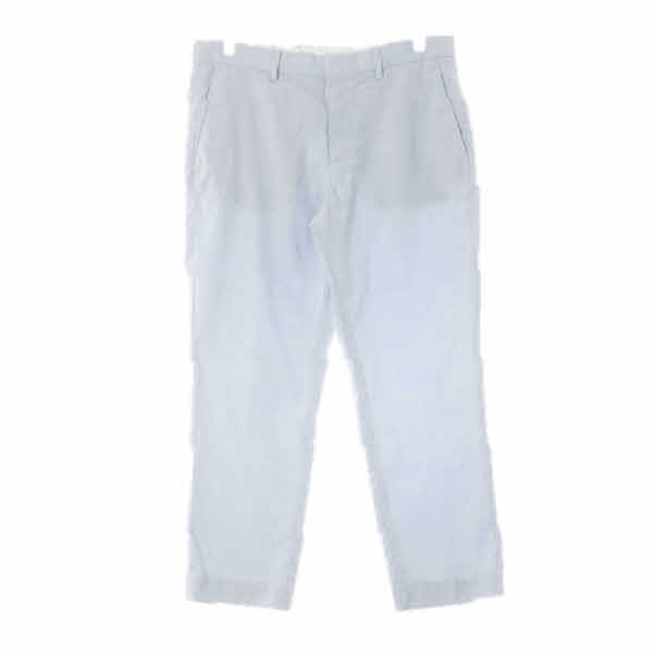 h&m 라이트블루 체크 백페이크포켓슬랙스