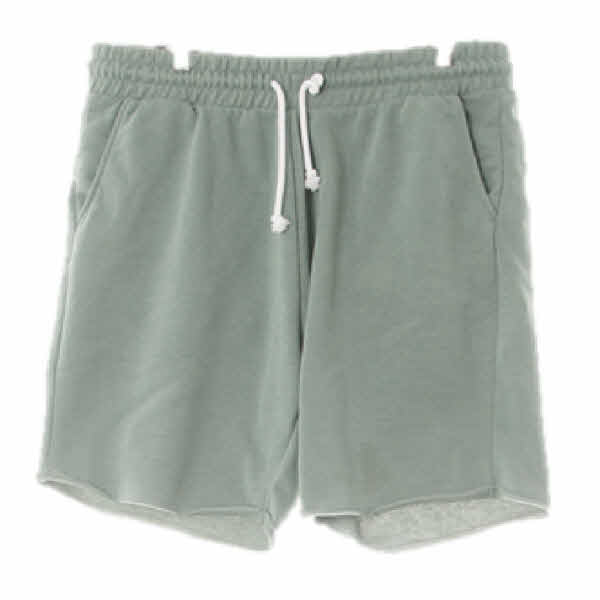 h&m 세이지라떼그린 면혼방 피그먼트트레이닝반바지