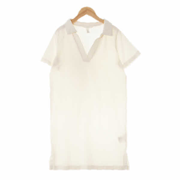 h&m 아이보리 면 스키퍼카라베이직원피스