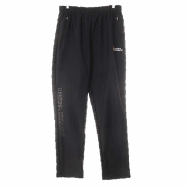 내셔널지오그래픽 블랙 기모스포츠팬츠