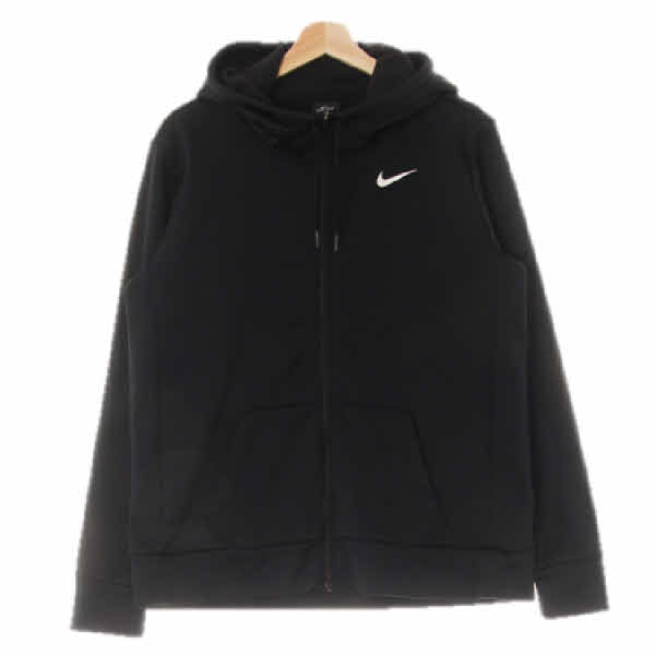 나이키 블랙 프린팅 드라이핏 로고하이넥포켓후드집업