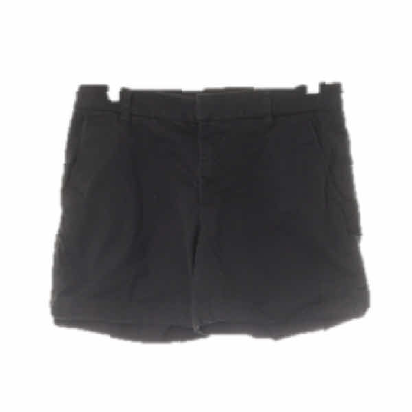 h&m 블랙 면혼방 롤업치노숏팬츠