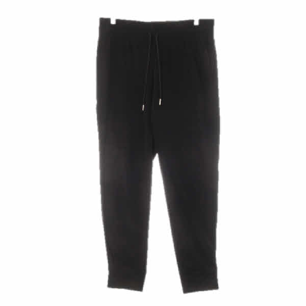 h&m 블랙 면혼방 와이드시보리라이트조거팬츠