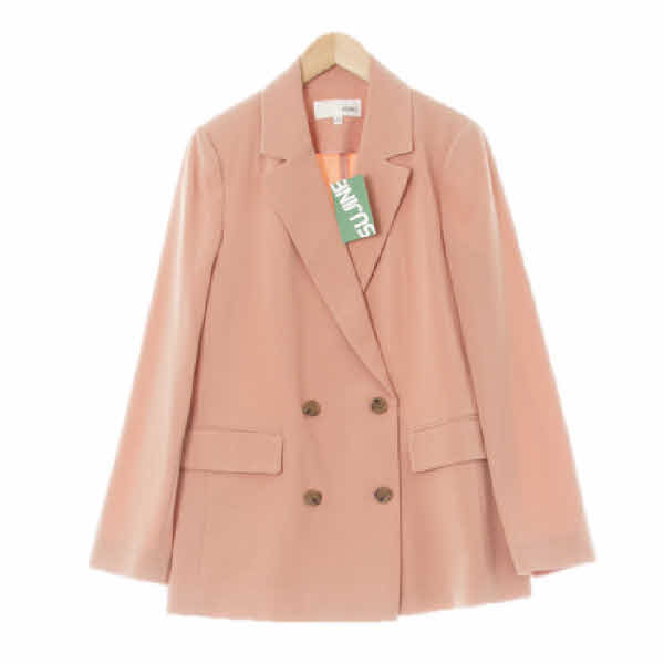 mixxo 브라이덜로즈핑크 오버핏더블블레이저