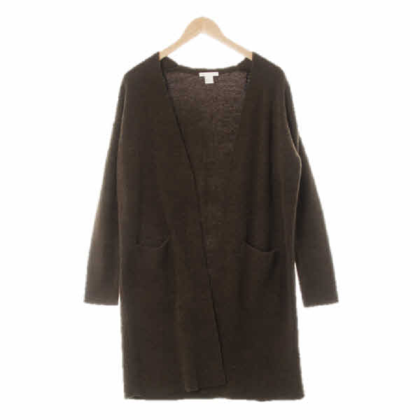 h&m 카키 아웃포켓오픈롱가디건