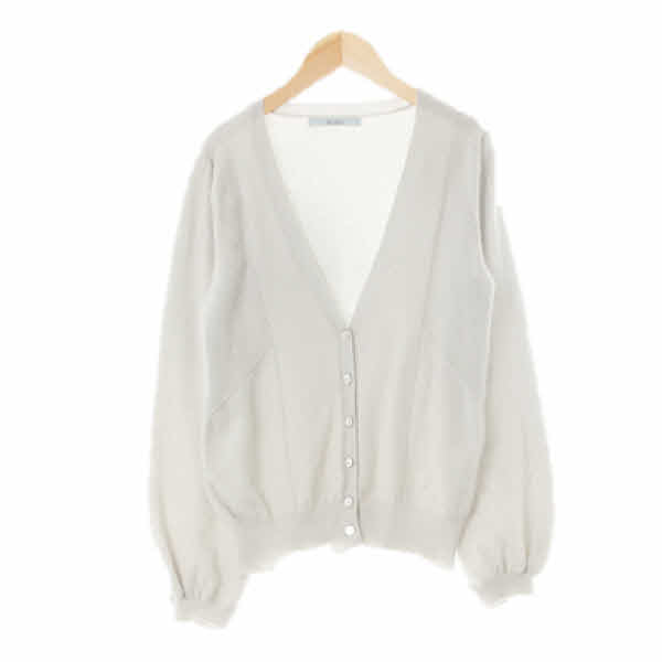 bcbg 블루블러쉬그린 캐시미어 리브드믹스소프트가디건