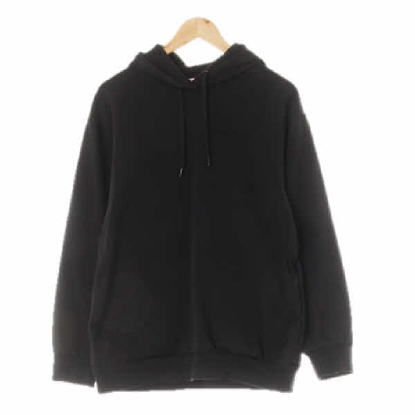 h&m simonerocha 블랙 면 콜라보레터링후드티
