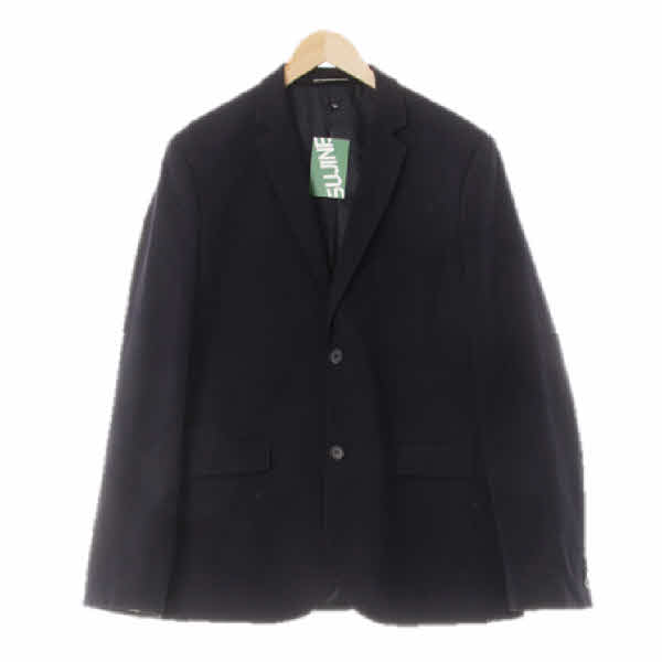 h&m 네이비 울혼방 패디드싱글블레이저