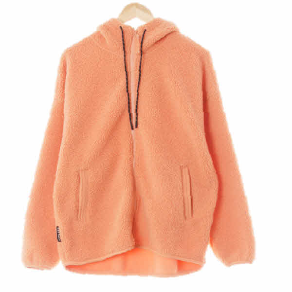 젝시믹스 피치펄오렌지 부클보아후드집업