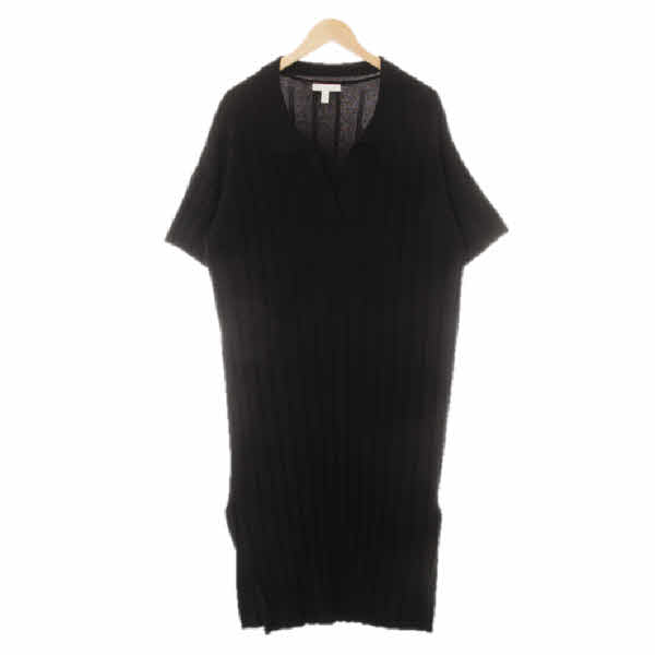 h&m 블랙 골지스키퍼루즈반팔원피스
