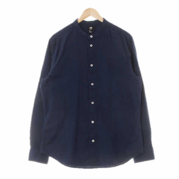 h&m 네이비 면 차이나카라트윌셔츠