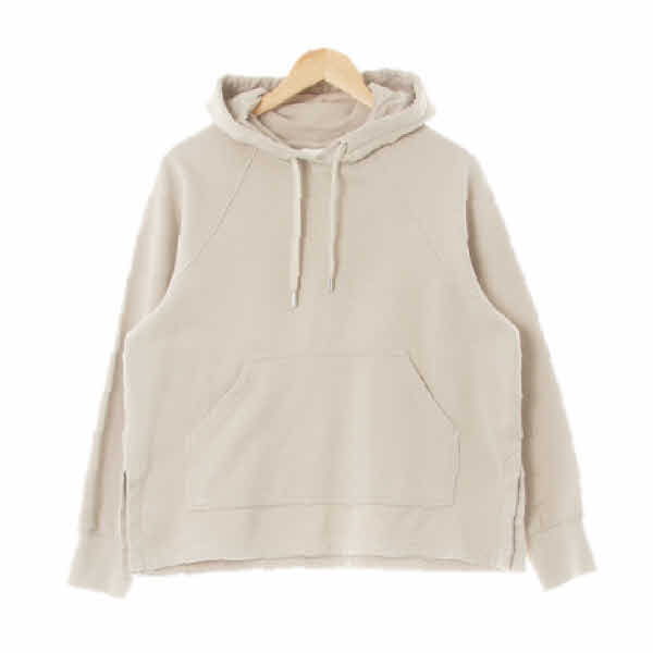 h&m 베이지 면혼방 나그랑슬릿웜후드티 