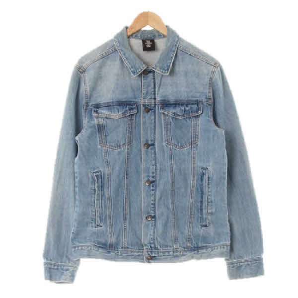 h&m 중청 데님 워싱트러커재킷