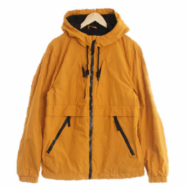 h&m 펌킨오렌지 지퍼디테일바람막이후드집업