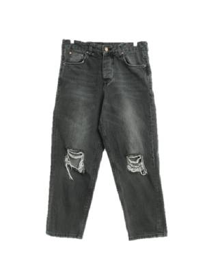 asos 그레이 데님 데미지진 