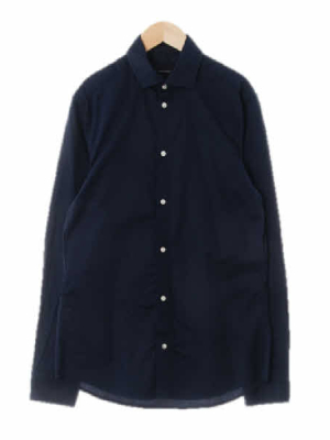 h&m 네이비 면 긴팔셔츠