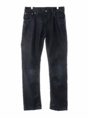 누디진 블랙 데님 스크래치데님코팅진
