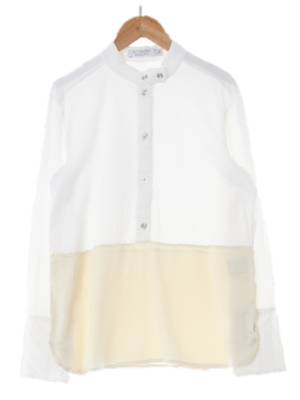altuzarra 화이트 차이나카라투톤셔츠