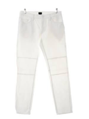 h&m 화이트 데님 무릎절개라인슬림핏진