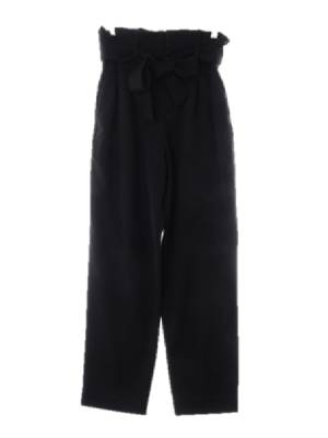 h&m 블랙 비스코스혼방 하이웨스트핀턱슬랙스