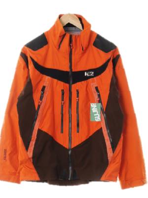 k2 탠저린브라운 고어텍스 배색아웃도어하이넥자켓