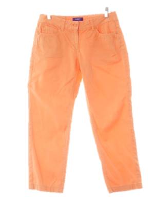 헤지스골프 파스텔오렌지 면혼방 스트레이트팬츠