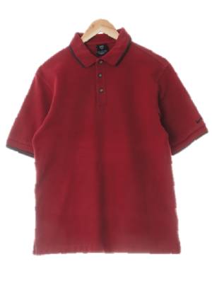 나이키 버건디차콜 면 소매로고자수반팔카라티