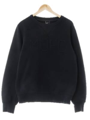 나이키 블랙 면혼방 mufc맨투맨