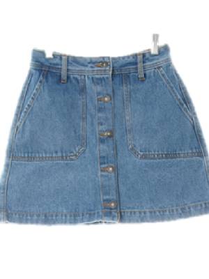 mixxo 중청 데님 빅포켓버튼워싱미니스커트