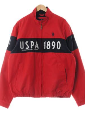 uspoloassn 레드 uspa1890투톤박시점퍼
