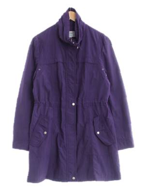 크로커다일 퍼플 하이넥롱사파리재킷