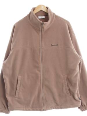 커버낫 모카브라운 디파인하이넥자수로고플리스집업