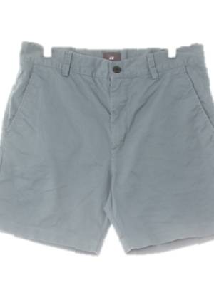 h&m 그레이시카키 면혼방 레귤러핏치노하프팬츠