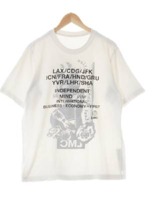lmc 화이트 면 레터링반팔티