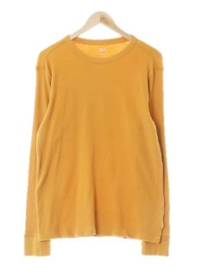 gap 머스타드 면 와플크루넥티