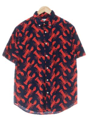 oldnavy 네이비 프린팅 면혼방 바닷가재반팔셔츠