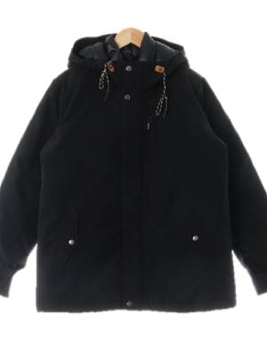 marmot 블랙 덕다운 후드숏패딩