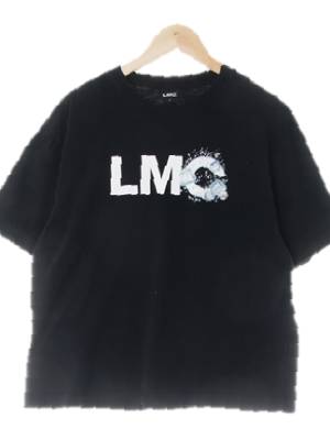 lmc 블랙 면 아이스라운드반팔티