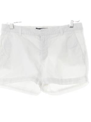 자라 화이트 면혼방 롤업숏팬츠