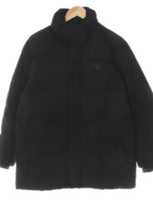 Guess 블랙 덕다운 하이넥시보리패딩