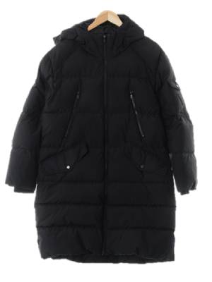 Guess 블랙 덕다운 하이넥롱패딩