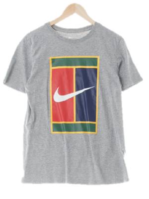 나이키 멜란지그레이 프린팅 면 빅로고반팔티