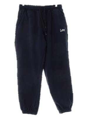 LEE 네이비 면혼방 자수로고조거트레이닝팬츠