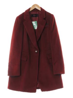 soup 엔틱레드 울혼방 원버튼롱코트