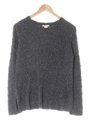 h&m 차콜 면혼방 크루넥골지니트스웨터